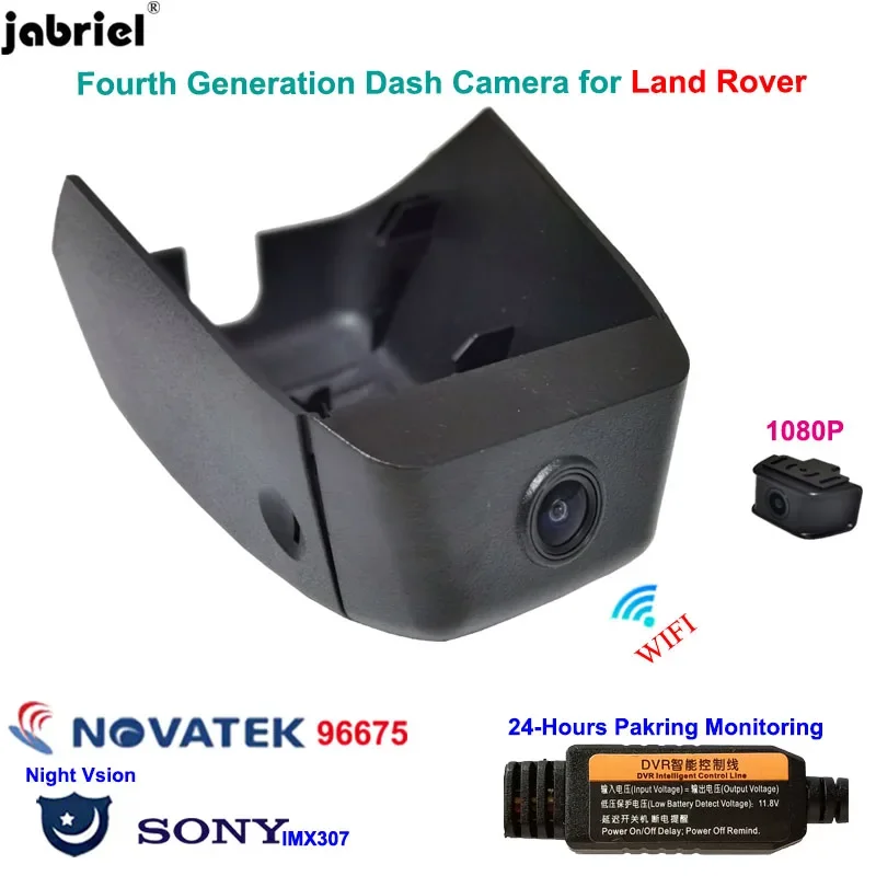 Full HD 1080P WIFI Night Vision 24H Car Dvr Dash Cam Camera Dual Lens Video Recorder for Land Rover Range Rover Evoque 2020 2021