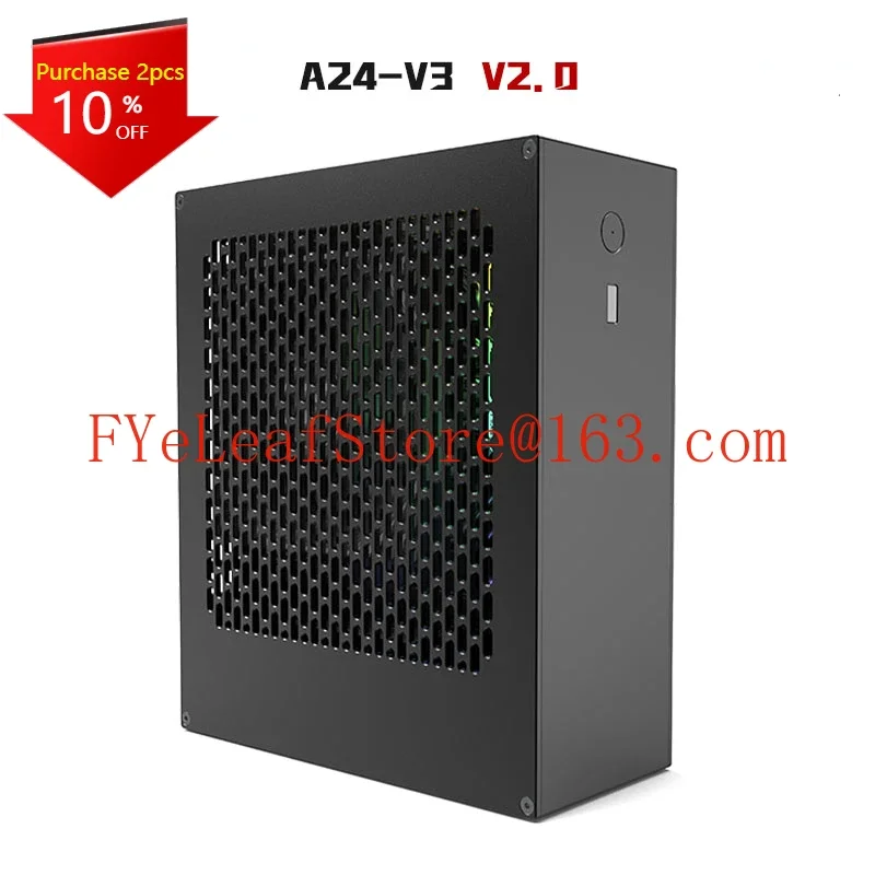 4 Liter Mini A24-V3 2.0 Core Display 1U Power Supply ITX Chassis All Aluminum Alloy