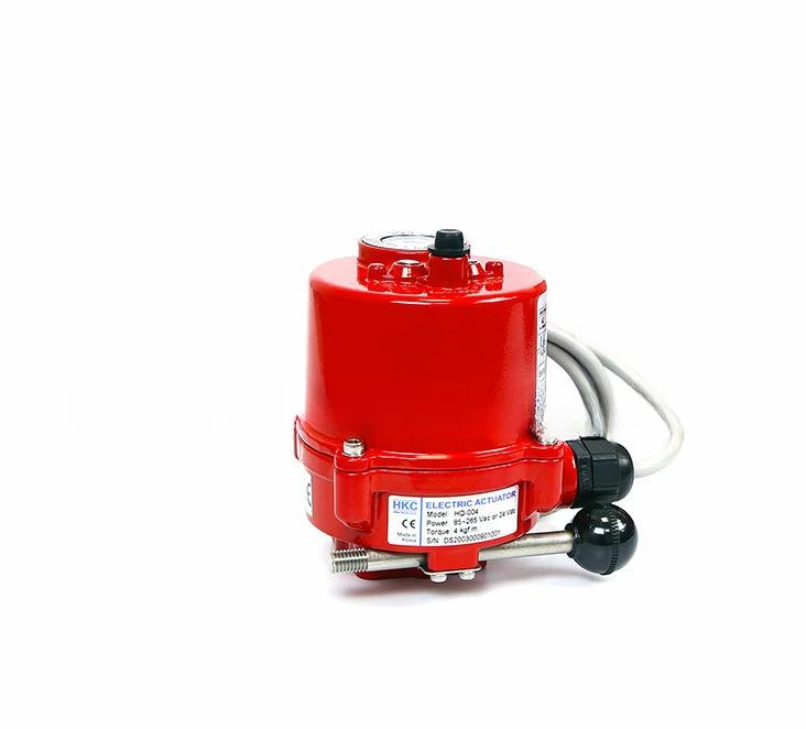 HQ-004 series Angular Stroke Electric Actuator With Manual Switch IP67 220V 110V 24V Drive Shaft 11mm