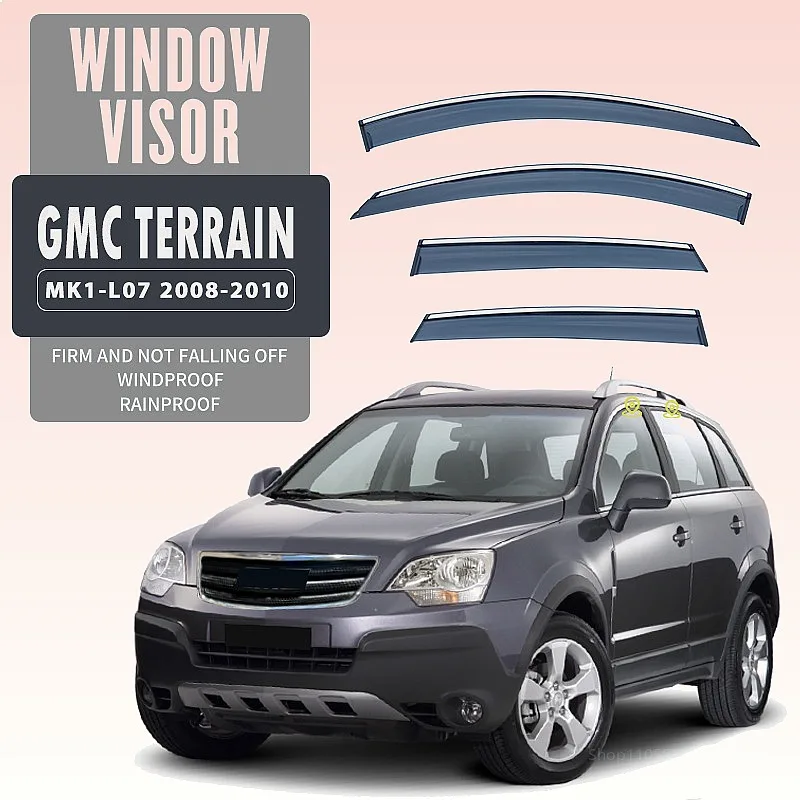 

For GMC Terrain 2008-2010 Car Window Visor Rain Sun Shade Side Shield Awning Auto Accessories