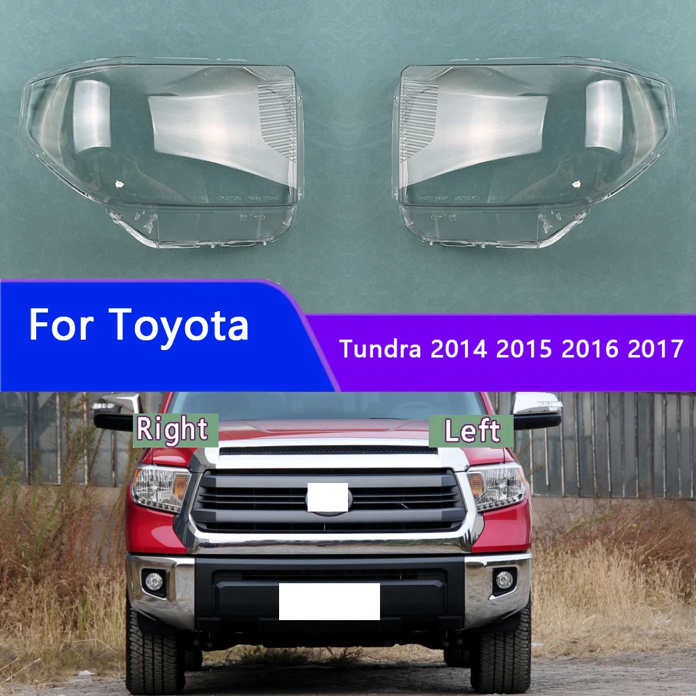 

For Toyota Tundra 2014 2015 2016 2017 Transparent Headlight Cover Lampshade Lamp Lens Shell Headlamp Housing Plexiglass