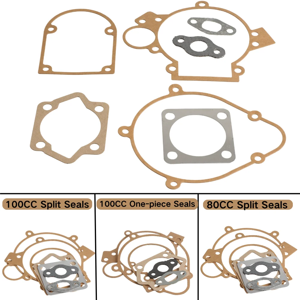 Cylinder Gasket Kit Complete Sealing Fits 80cc 100cc E-Bike Motor Engine Parts Gasket Motor Engine Gasket