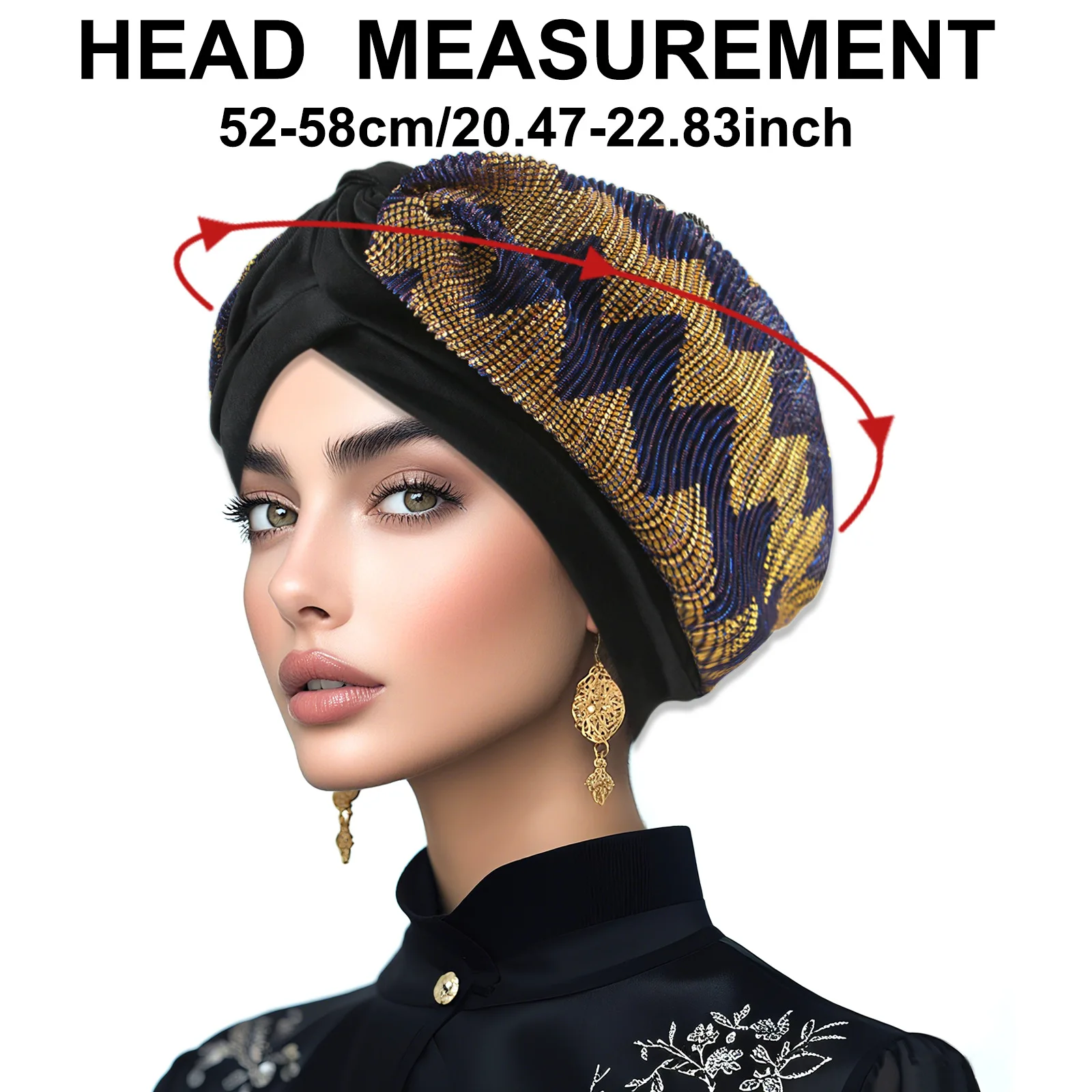 Fashion Women Patchwork Hat Muslim Hijab Beanies Bonnet Hair Loss Head Cover Indian Turban Chemo Cap Turbante Mujer Headscarf