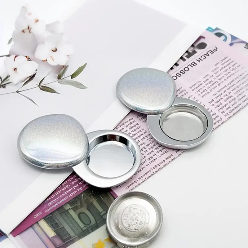 Portable Zinc Alloy Solid Perfume Container Sliding Lid Leakproof Refillable Metal Balm Box for Daily Use Travel