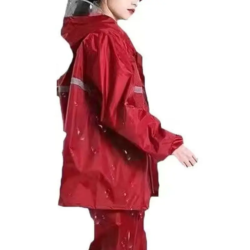 폭우 비옷 남녀 정장 전신 성인 전기 자동차