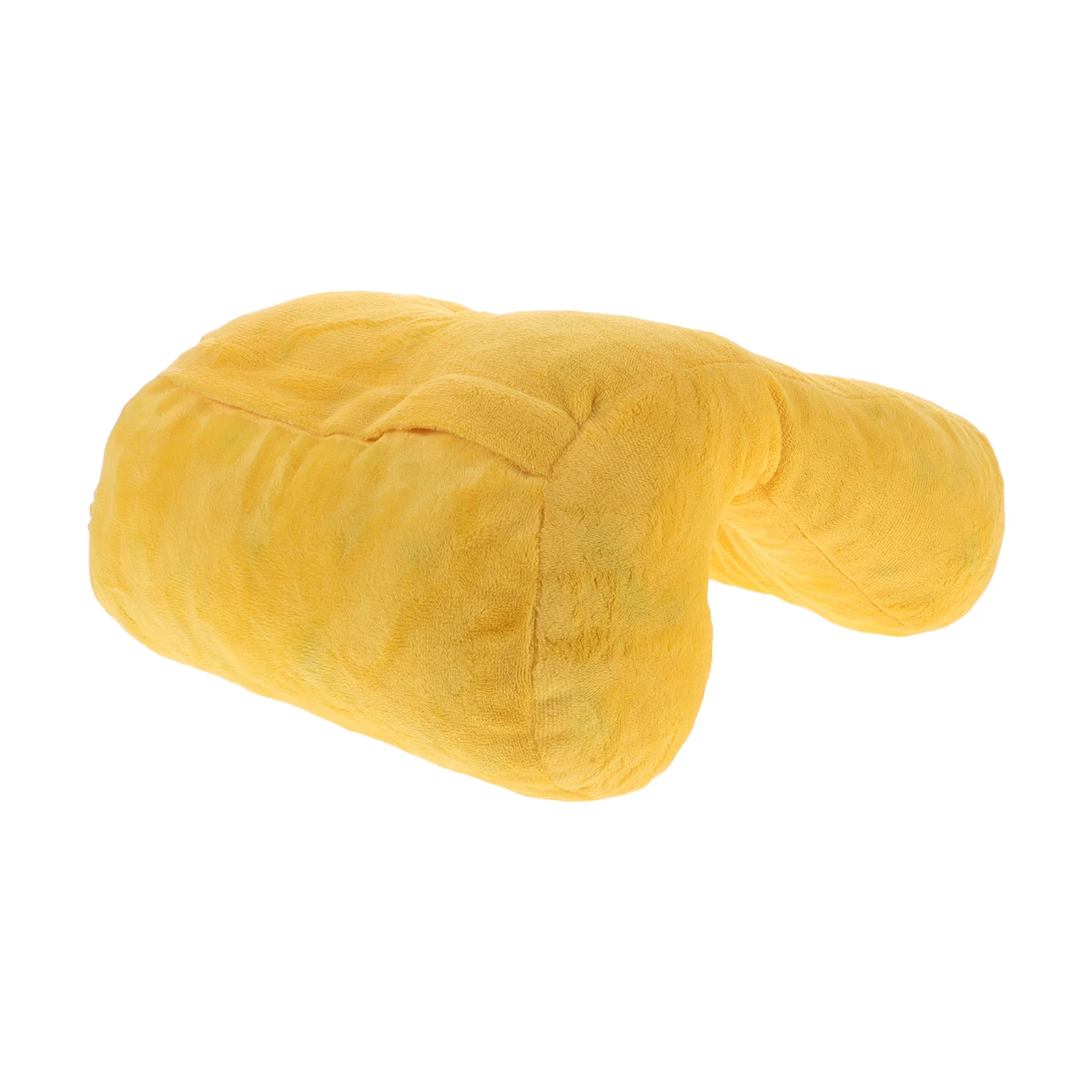 

Memory Foam Face Down Pillow with Ear Hole Yellow Removable Washable Cover for Vitrectomy Recovery Post Surgery Sleeping Desk