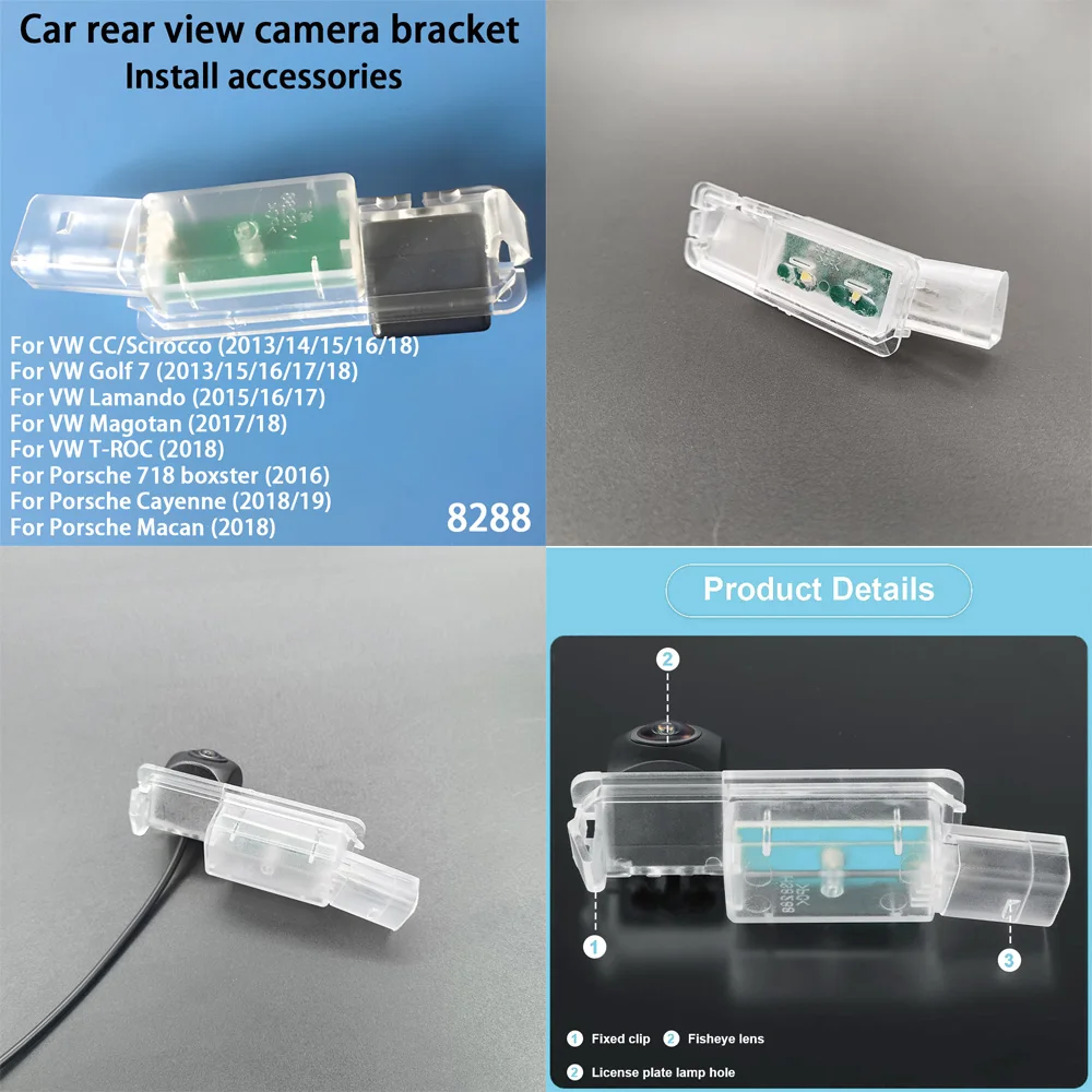 AHD 1080P CVBS Car Reverse Backup Rear View Camera For Golf Passat Seat Lbiza MK3/MK4/MK5 Toledo Altea XL Leon Track/Static Line - view 4