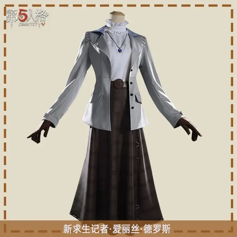 Identity V Journalist Alice DeRoss Cosplay Costumes Set for Cosplay Contest Photo Shooting