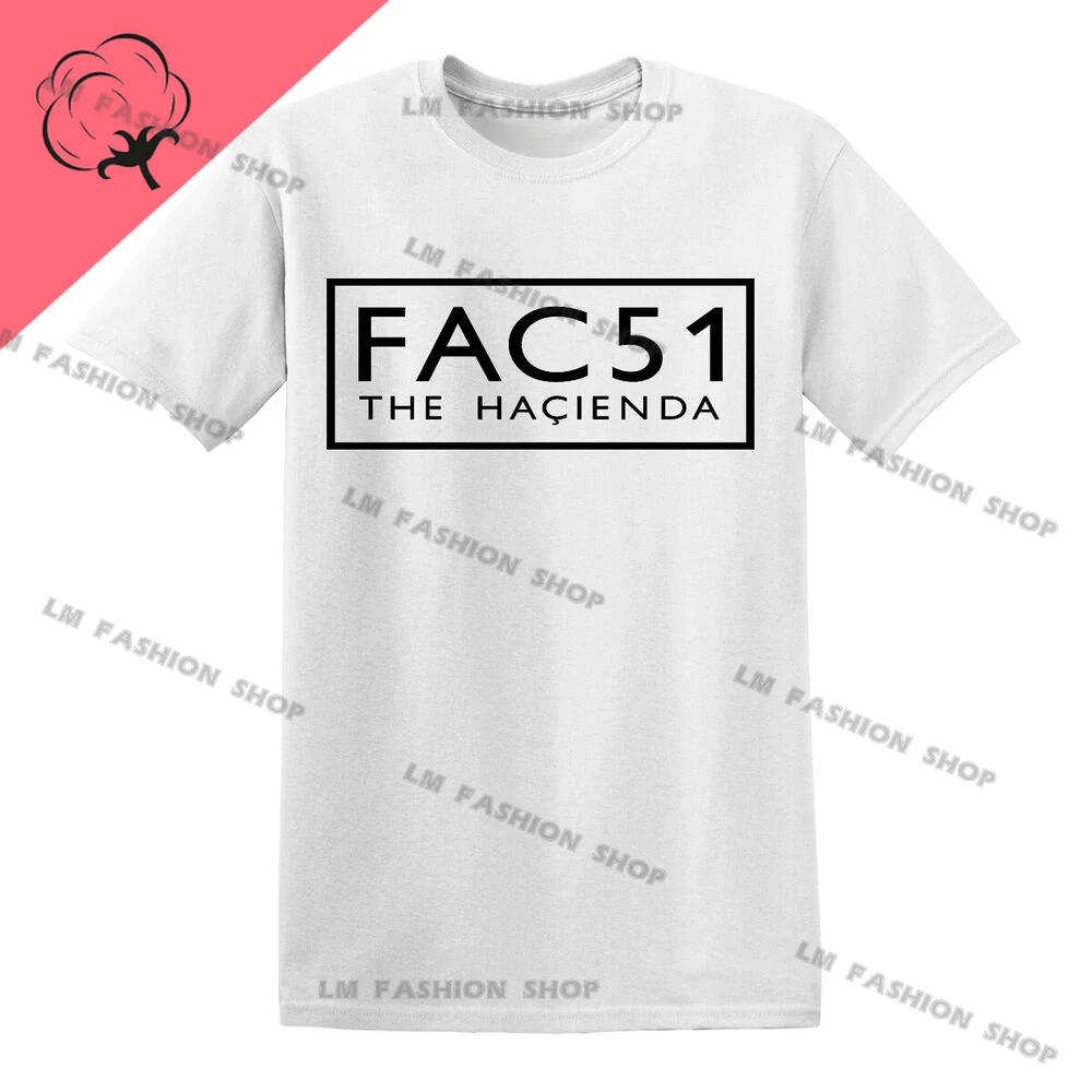 RAVE HACIENDA FACTORY Graphic TShirts Men's Clothing Short Sleeve Tops Cotton Tees Women's Printed T-Shirt