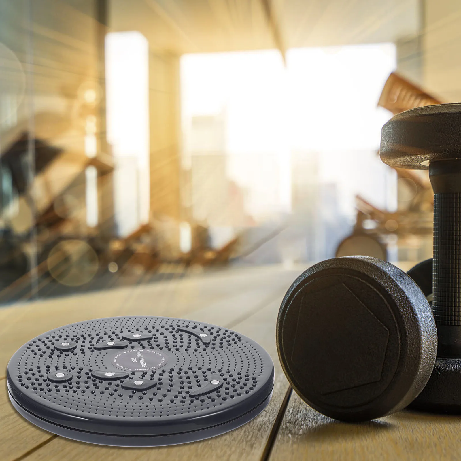 

Rotating Waist Twisting Disc High Impact Aerobic Exercise Tool Slimming Machine for Hips Thighs Compact Fitness Twisting Plate