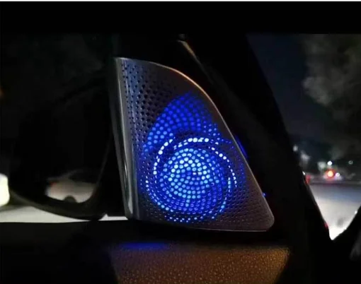 Frame Decoration Tweeter Speaker Cover Luminous Ambient Light Audio Car Door Speaker Cover for Series 5 F10 F11 Cover Panel