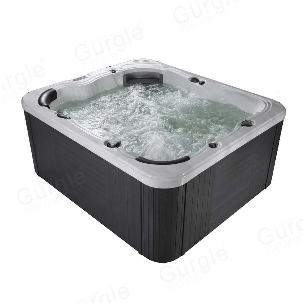 Hot sale Outdoor 5 Person Massage Air Jetted Whirlpool Balboa Deep Soaking Spa Hot Tub