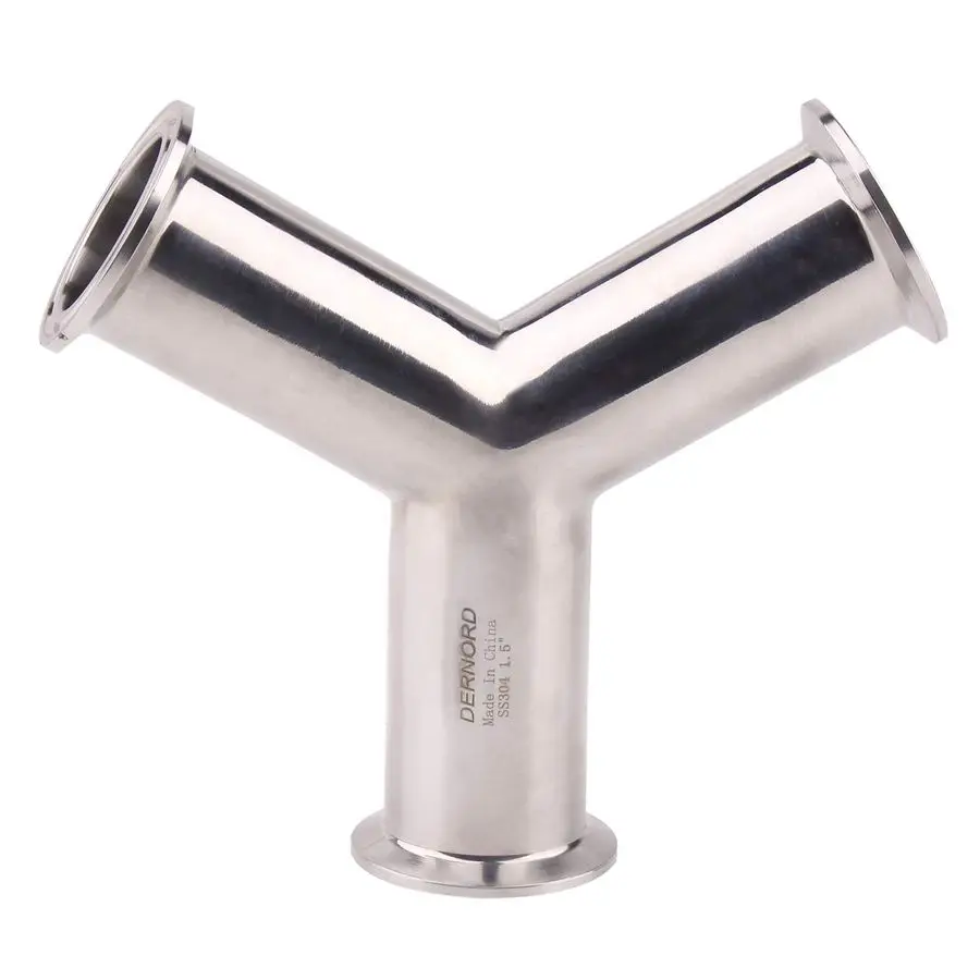 ثلاثي المشبك البارج المشبك نهاية صحيح Y نوع الصليب المحملة أنبوب الفولاذ المقاوم للصدأ 304 ثلاثة طريقة الكوع 1.5 بوصة الأنابيب OD