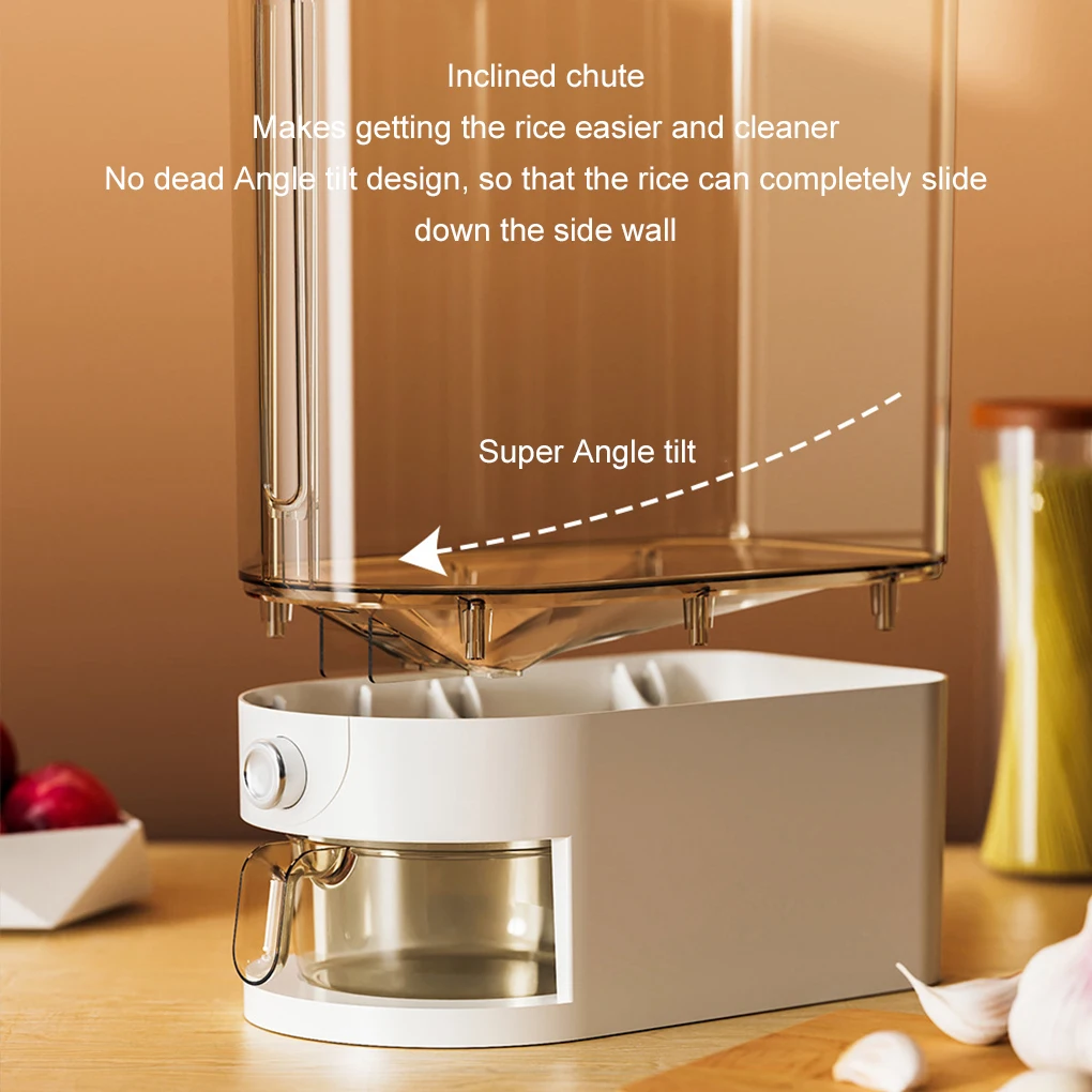 الراقية دلو الأرز المضغوط الحشرات واقية من الرطوبة مختومة المنزلية الغذاء الصف صندوق الأرز حاوية تخزين الدقيق 5 كجم #3