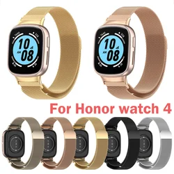 For Honor Watch 4 Magnetic Stainless Steel Strap Bracelet Wristband for Honor Watch4 TMA-L19 Replacement Band Watchstrap
