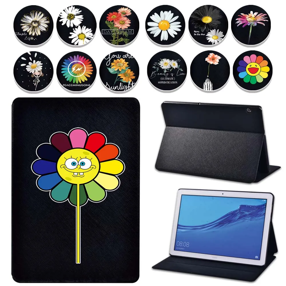 

Case for Huawei MediaPad M5 Lite 8"/M5 Lite 10.1"/ M5 10.8"/T3 10 8"/T3 10 9.6"/T5 10 10.1 Inch Pu Leather Tablet Funda Cover