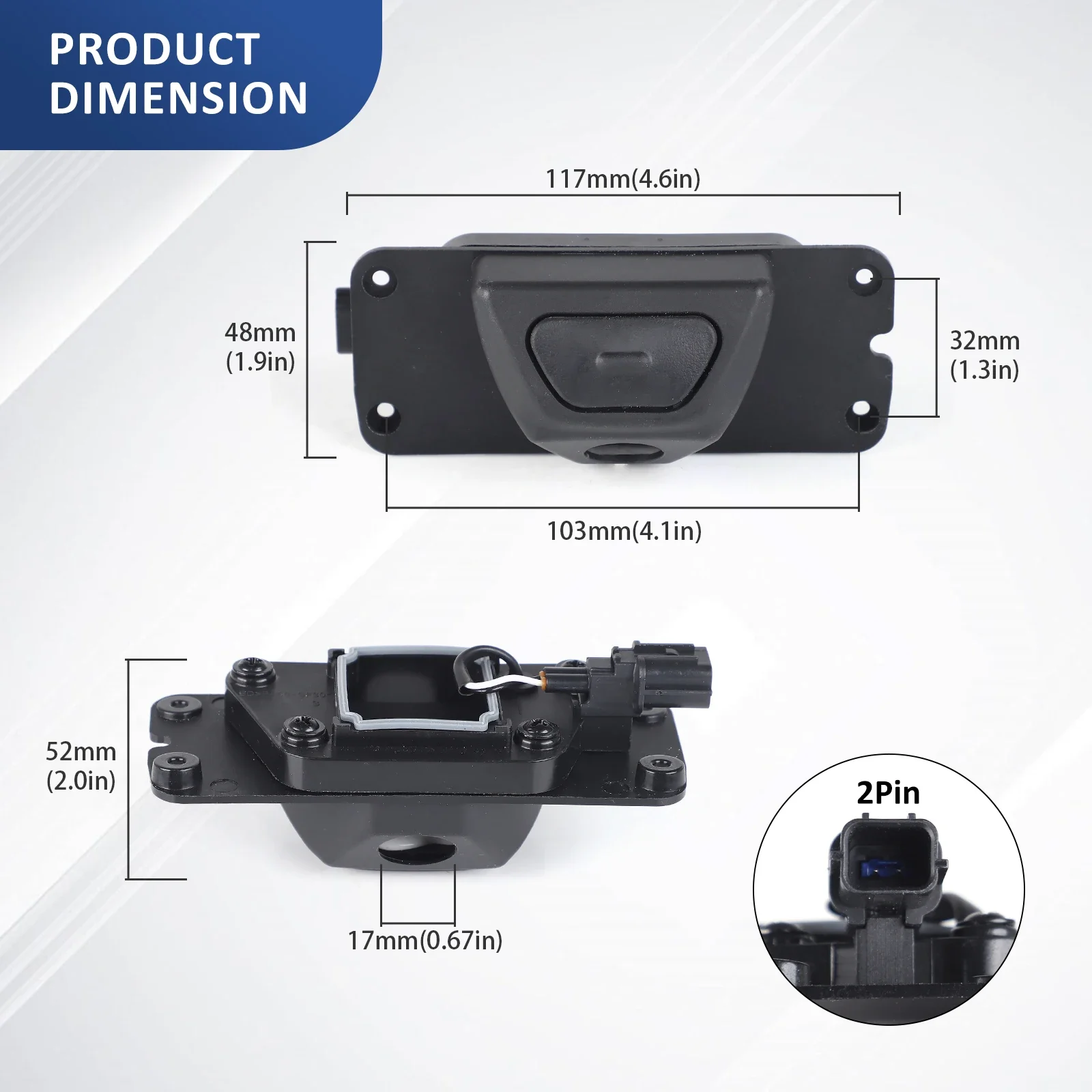 81260M6010/81260-M6010 리어 도어 잠금 스위치-테일게이트 트렁크 개폐 버튼 (2011-2013 & 2018-2020 기아 K3 세라토 포르테 용)