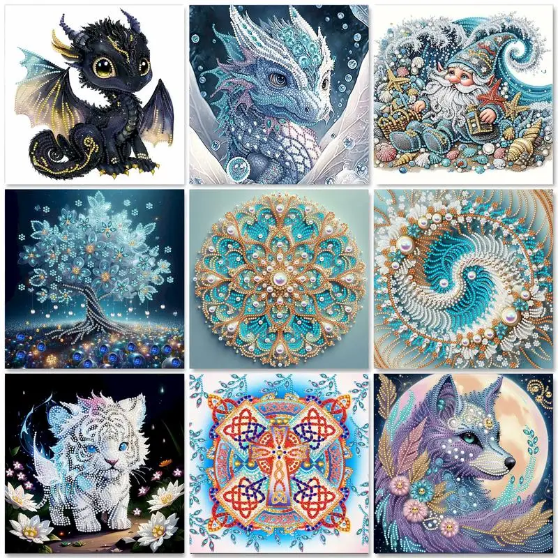 

GATYZTORY Special Shape Diamond Art Kits for Beginners,Diamond Partial Mosaic Making Craft Kits for Home Decor Handmade Gift