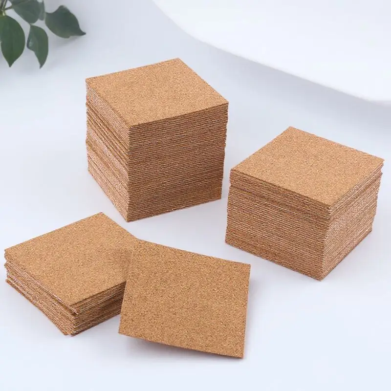 36 قطعة الوقايات الفلين ذاتية اللصق 2 مللي متر سميكة الخشب الطبيعي لتقوم بها بنفسك لوازم الحرفية العزل الحراري عدم الانزلاق للمنزل مكتب المدرسة #1