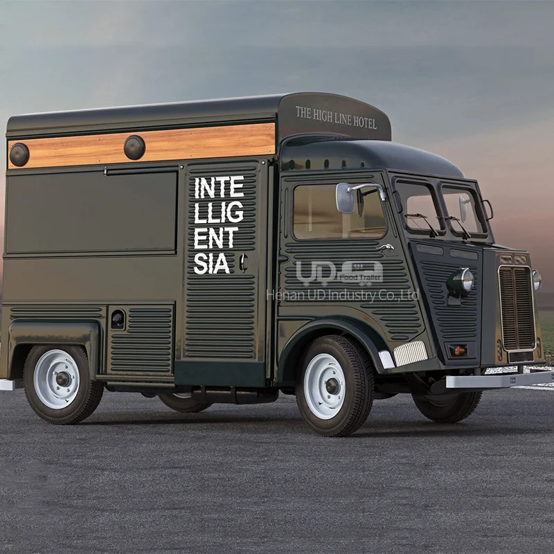 Au eua caminhão de alimentos padrão minúsculo waffle casa móvel cozinha café van barra cerveja sorvete carrinho comida elétrica do vintage caminhão