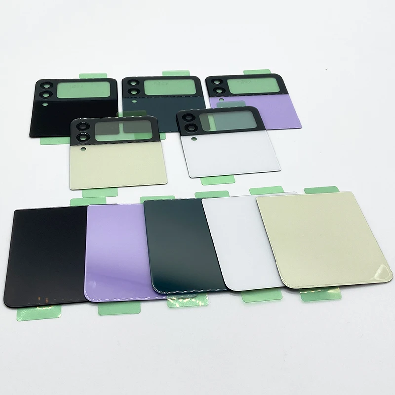 For Samsung Galaxy Z Flip 3 Flip3 5G Battery Cover Rear Door Housing Replacement Repair Parts Case With Camera Lens