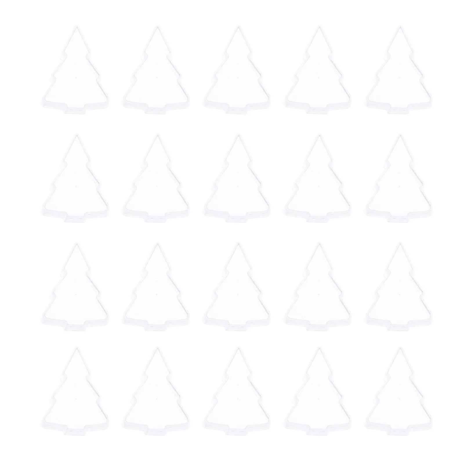 20 szt. plastikowych miseczek w kształcie dzwonków choinkowych do samodzielnego wykonania form na wosk, pojemniki, dekoracje świąteczne, prezenty na przyjęcia.