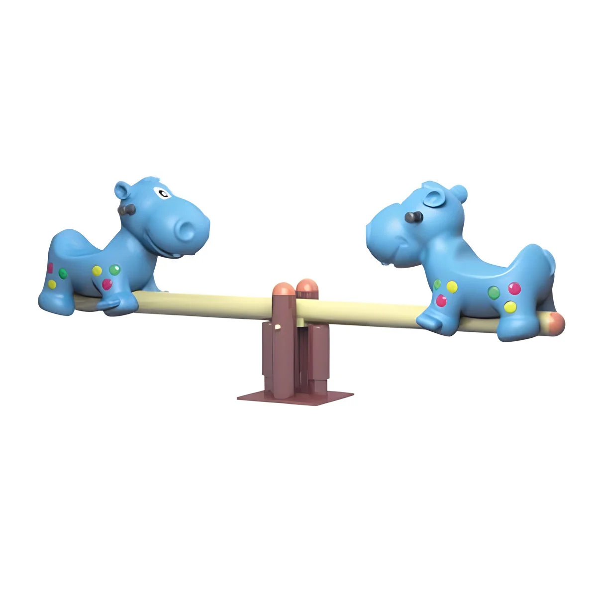Toddler Preschool Playground Park Garden Colorful Cartoon Plastic Ride Outdoor Seesaw for Kids