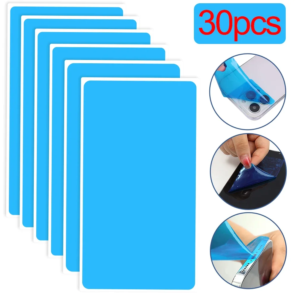 1/30Pcs Dust Removal Sticker Phone Screen Cleaning Tool All Phones Dust Absorber Cleaner For iPhone Samsung Xiaom Huawei iPad