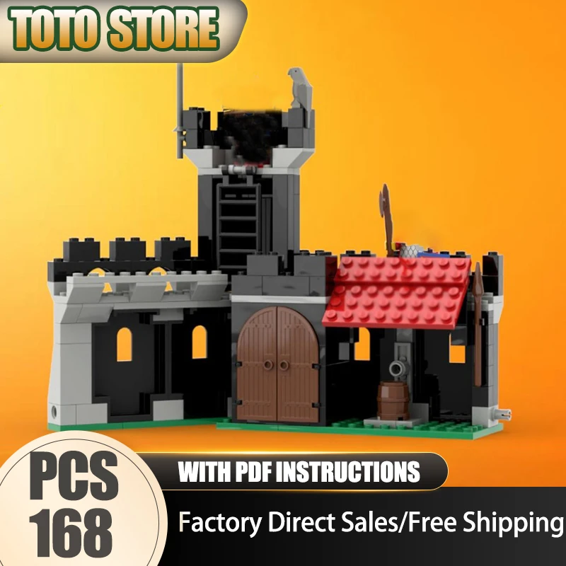 

Medieval Castle Moc Building Blocks Tower Wall Castle Expansion Technology Brick DIY Assembly Construction Toy Holiday Gift