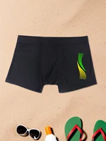Swimming Trunks with Fashion Prints Men Quick Dry Beach Boxer Shorts with Drawstring Boy Swimwear Underpants 5