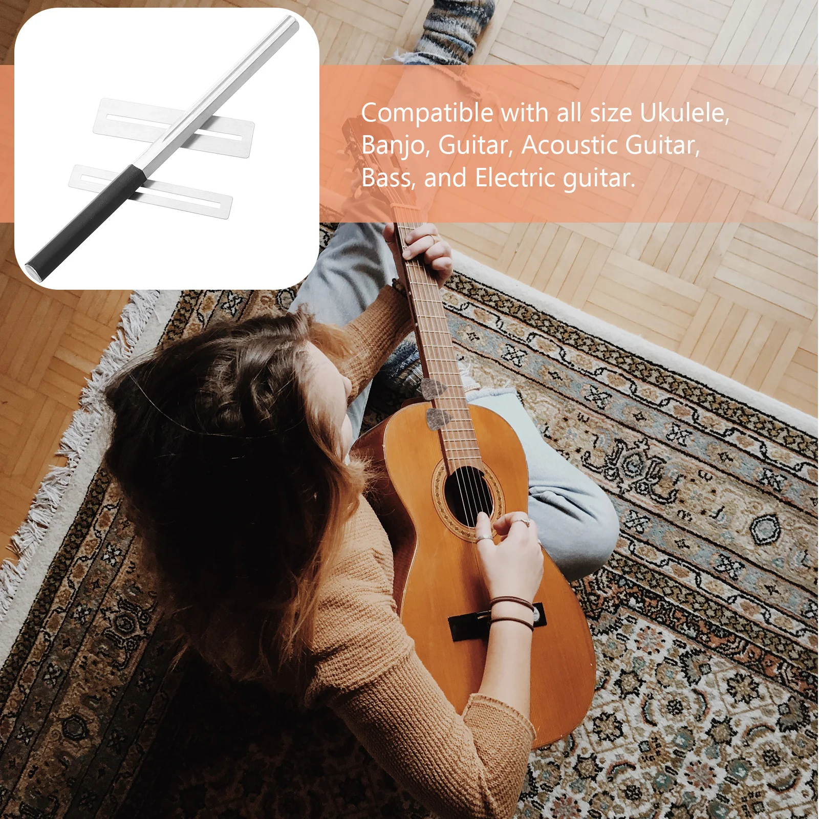 

Acoustic Guitar Accessory Fret Polishing Tool Crowning File Electric Maintenance Kit Bass for