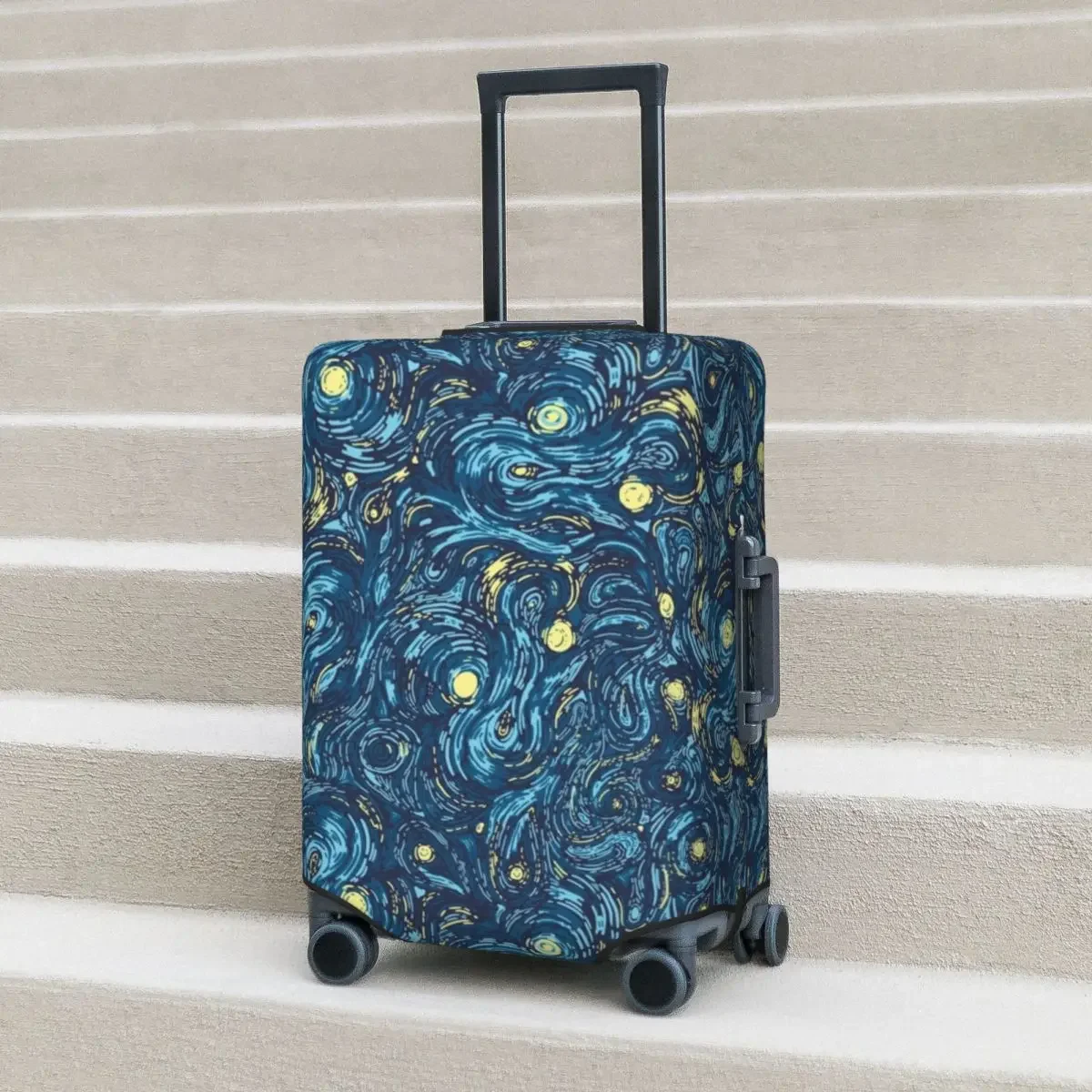 Van Gogh Suitcase Cover Starry Night Fun Cruise Trip Protection Luggage Accesories Flight