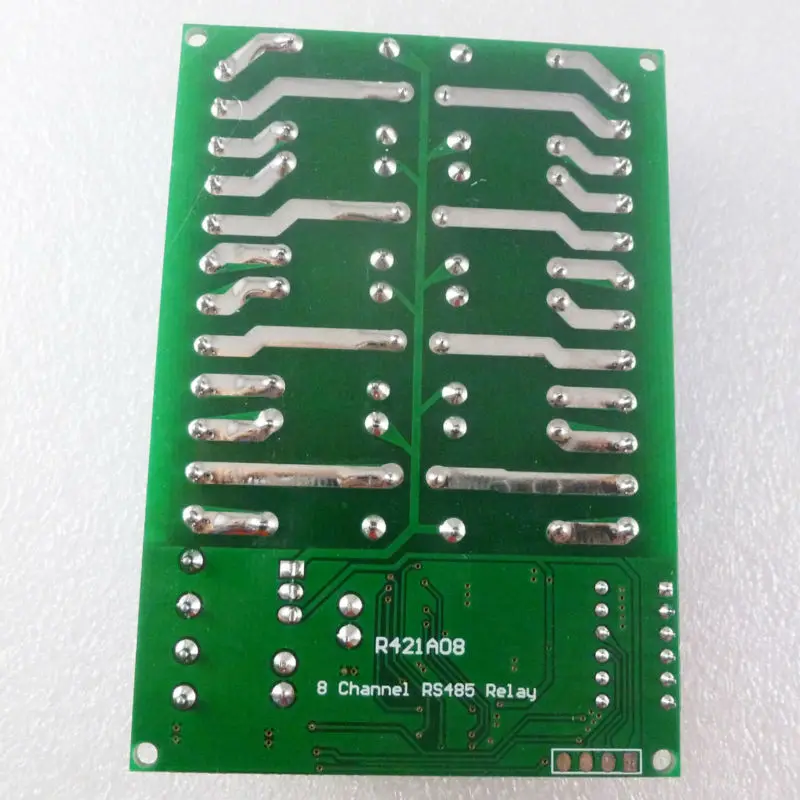 R421A08 8 CH DC 12V RS485 Relay Module Modbus RTU 485 Remote Control Switch For PLC PTZ Camera Stable Intelligent Versatile Top