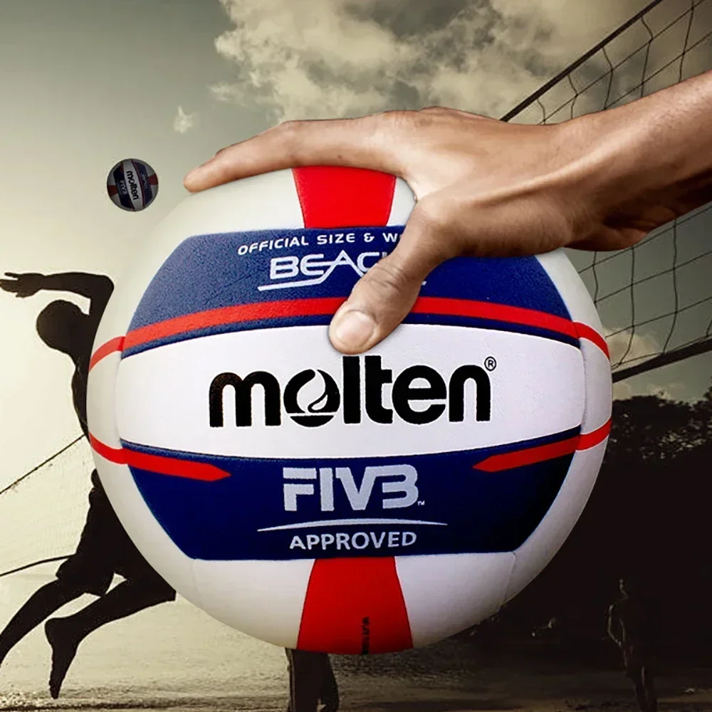 Molten V5B5000 Volleyball Standard Size 5 Soft PU Beach Ball for Adult Indoor Outdoor Match Training