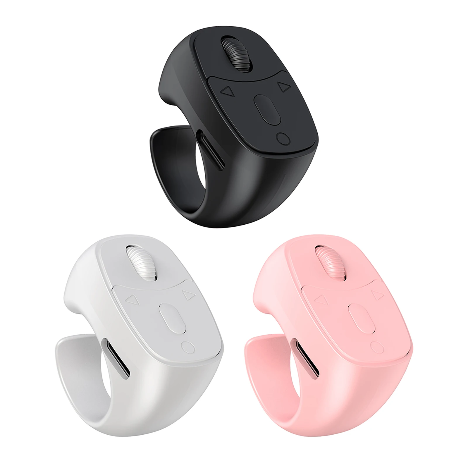 BT 5.3 Fingertip Ring Remote Control Remote Control Mouse Scrolling Ring Wireless Camera Shutter Selfie Button