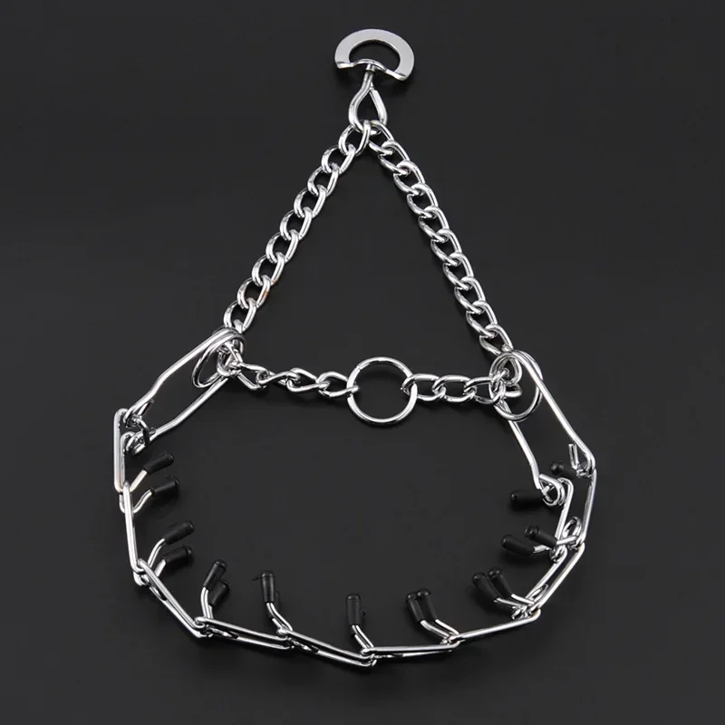 45/50/55/60Cm Verstelbare Hond Metalen Training Ketting Halsband Pet Pet Ketting Hond Training Tool