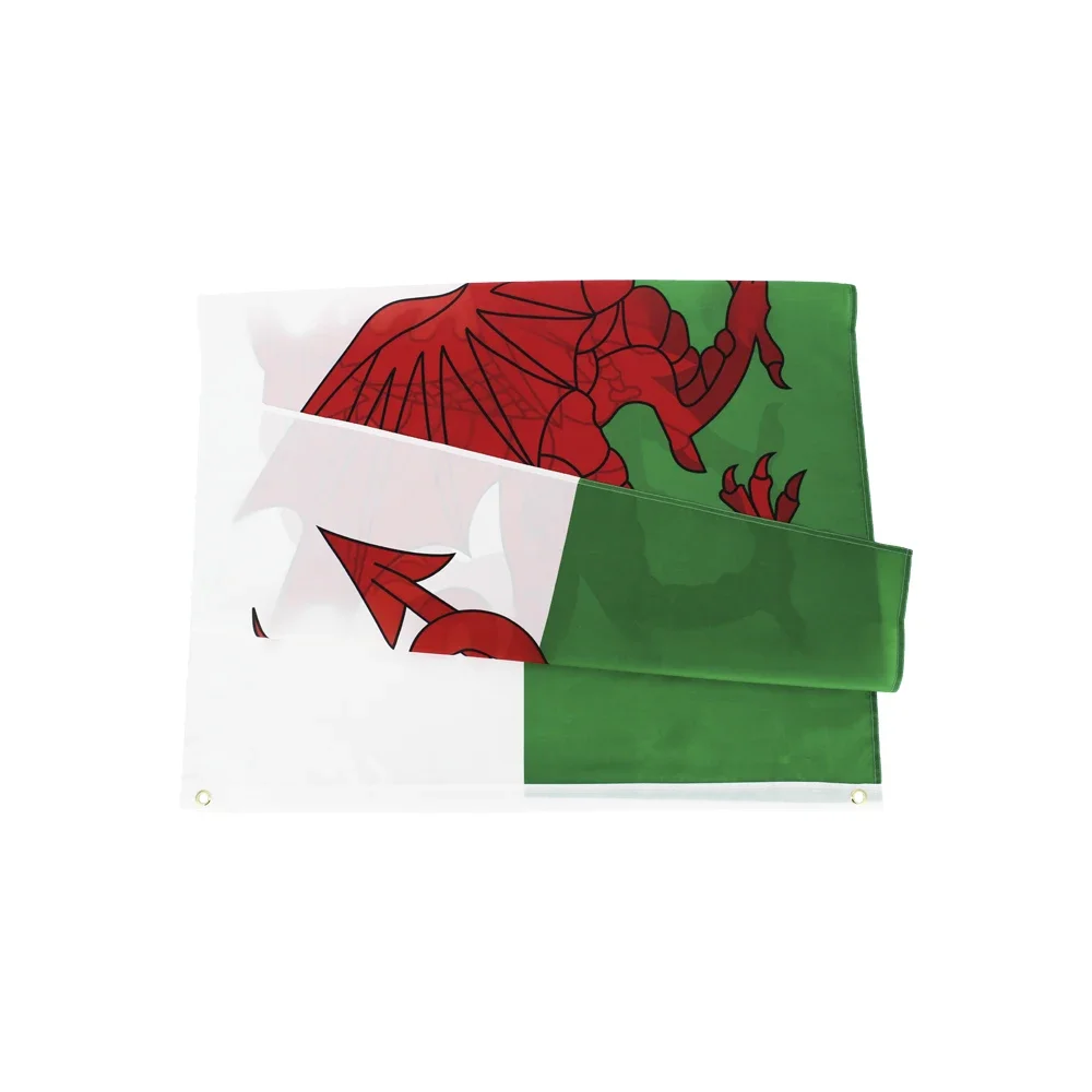 Jimon flag 90*150cm Wales Flagge walisische rote Drachen Union Flagge Polyester