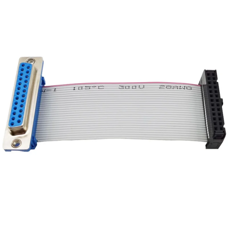 1pcs FC10 Flat Wire to D-SUB DB9/15/25/37 Male Female Cable RS232 COM Port 30cm Connecting Line for Industrial Communication