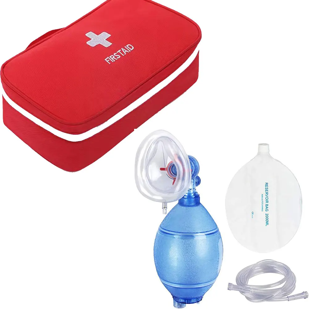 Imagem -02 - Bolsa de Primeiros Socorros em Pvc para Adultos e Crianças Ressuscitação Ambu Bags Ferramenta de Resgate de Autoajuda de Emergência Reservoir Bolsa 2000ml 1600ml