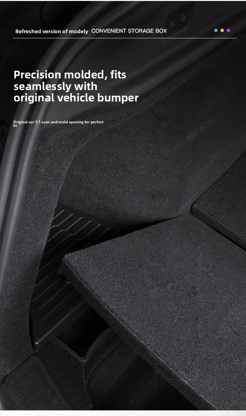 Auto Hinten Gepäck Seite Lagerung Box Fracht Organizer Für Neue Tesla Modell Y Juniper 2025 Lagerung Partition Autos Innen Zubehör – Detail 8