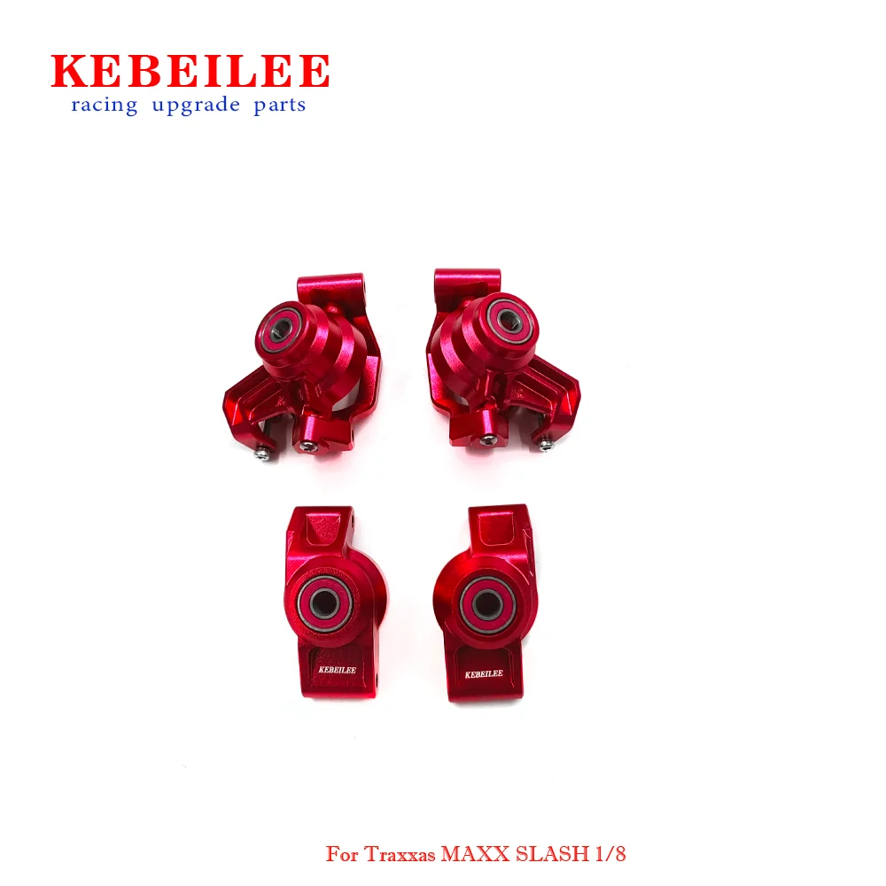 Kebeilee ซีเอ็นซีฮับหน้า Alu7075 + ฮับ C + ฮับด้านหลังชุดสำหรับ Traxxas MAXX Slash 1:8