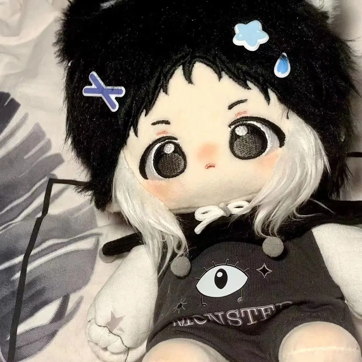 Ausgestopfte Anime Bungo streunende Hunde Ryuunosuke Akutagawa Baumwoll puppen niedliche 20cm Anzieh puppe Sammlerstücke Plüsch Geschenks pielzeug für Fans