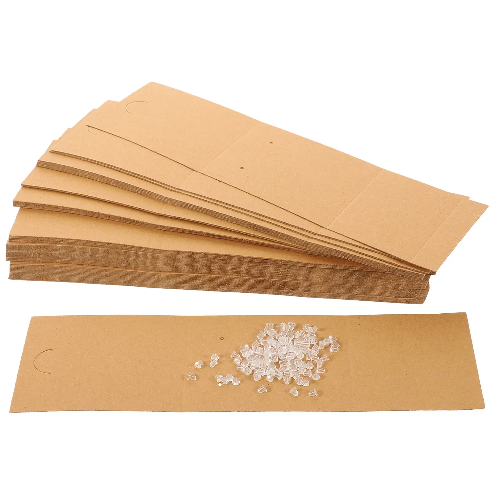 

100Pcs Jewelry Display Cards Earring Display Card Holders for Earrings Necklaces Jewelry Store Counter Showcase Craft Fair