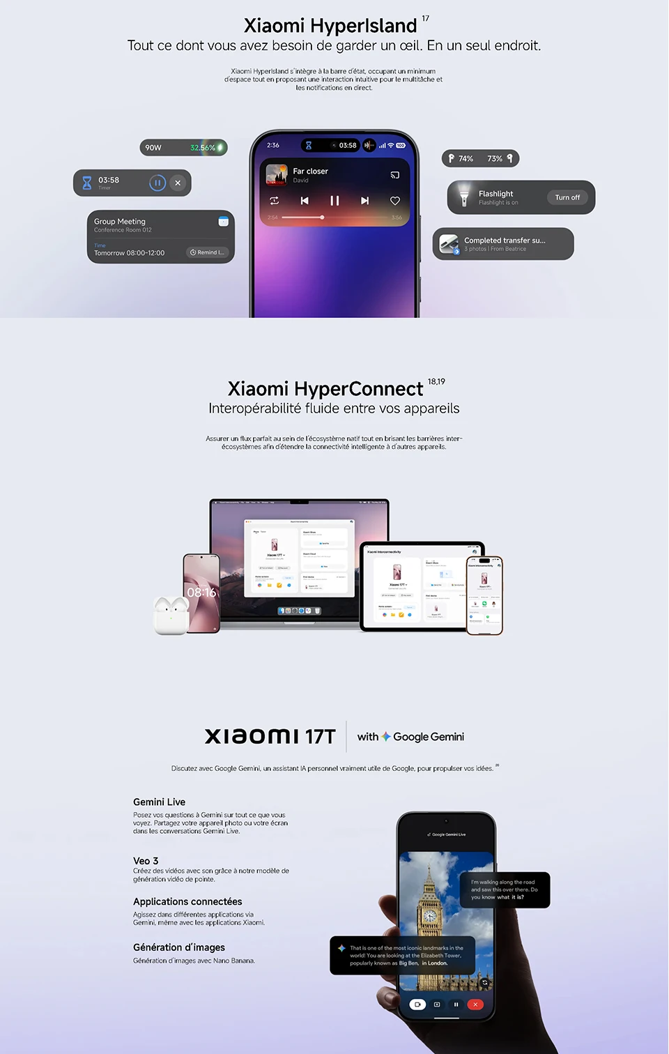 Xiaomi 17T 5G, NFC, MediaTek Dimensity 8500-Ultra, 6.59 inches, 120 Hz, 50 MP Leica main camera, 6500 mAh battery, IP68