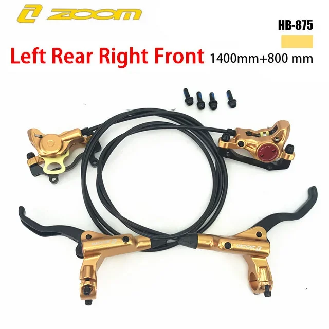 ZOOM HB875 MTB Fiets Hydraulische Schijfrem Set 800/1400mm Links Voor/Rechts Achter Mountainbike oliedruk