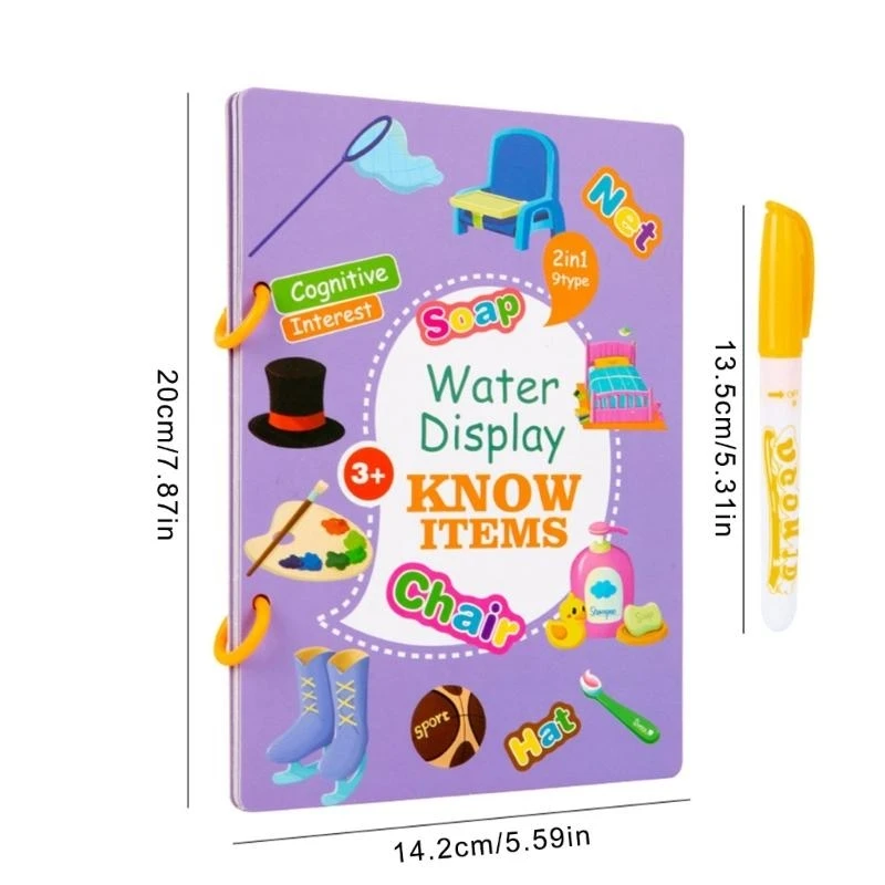 Kolorowanka wodna z długopisem dla dzieci edukacyjna sztuka książka rzemieślnicza zabawka