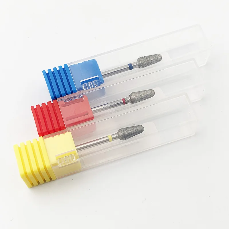 1PC トルネードネイルドリルビット ダイヤモンドネイルミリングビット マニキュアペディキュア用 キューティクルカルスバーツール 電動ネイルドリルアクセサリー
