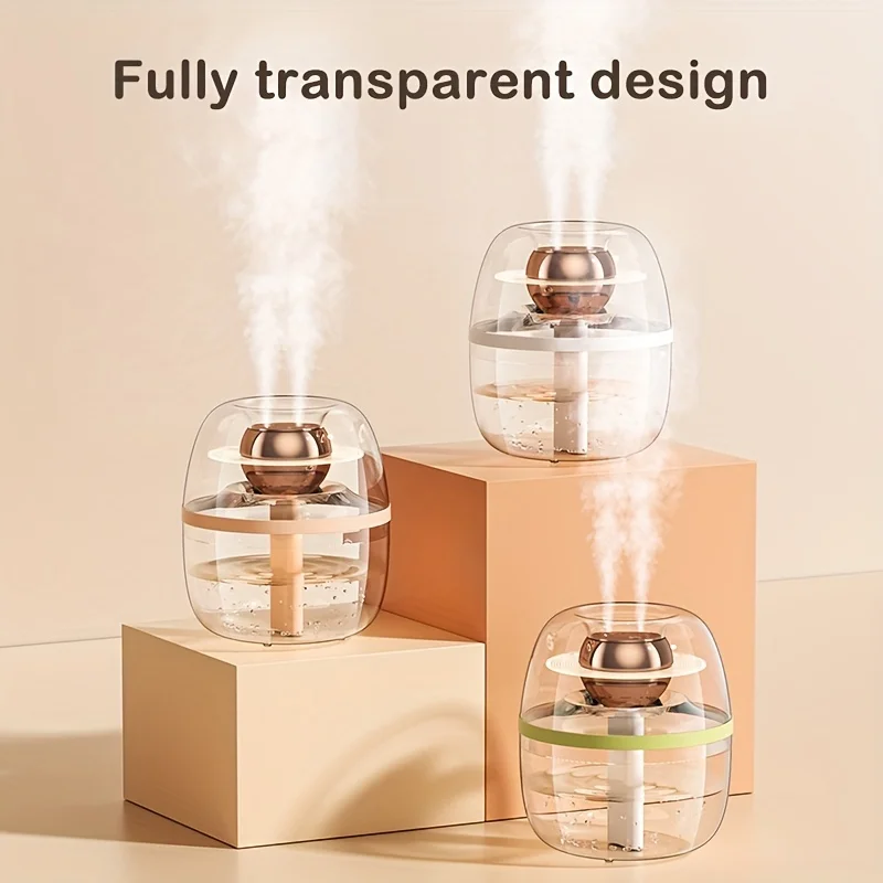 1pc, Dual-spray 101.44oz Humidifier USB Humidifier Large Capacity Water Tank, Suitable For , Office, Bedroom, With Silent Operat