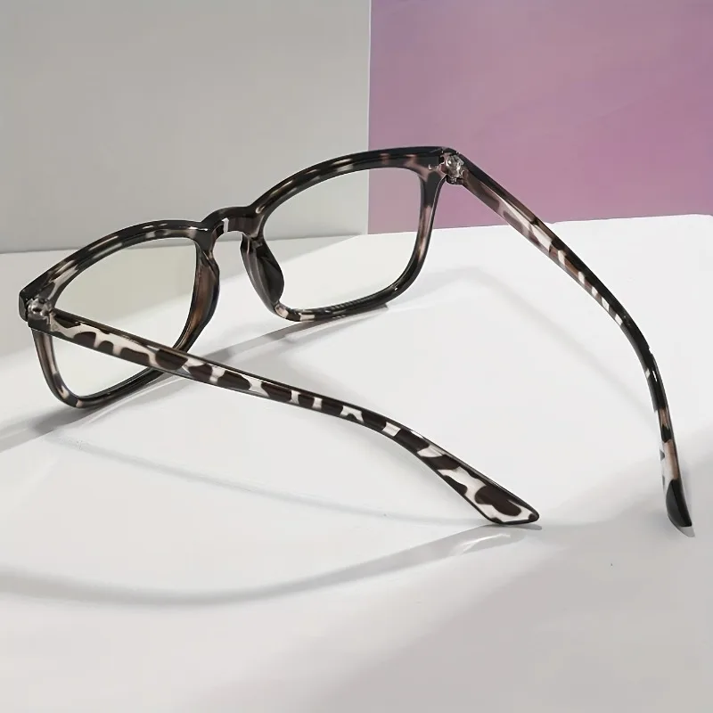 Modische Anti-Strahlen-Brille, transparent, Retro, Unisex, Computerbrille, Anti-Blau-Linsen-Brille, lässig – Detail 5