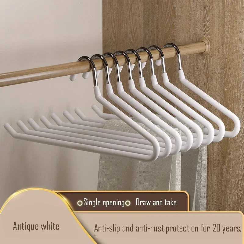 10PCS Goose type pants rack household hanger special traceless non-slip goose shaped Z word short wardrobe storage artifact